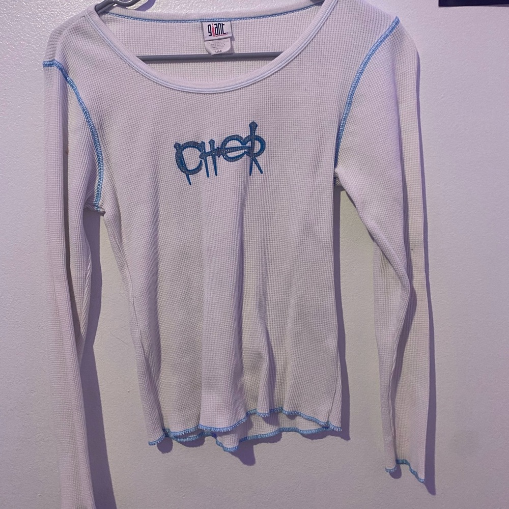 White cher long sleeve